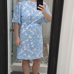 Lilly Shaw Dress Blue Floral